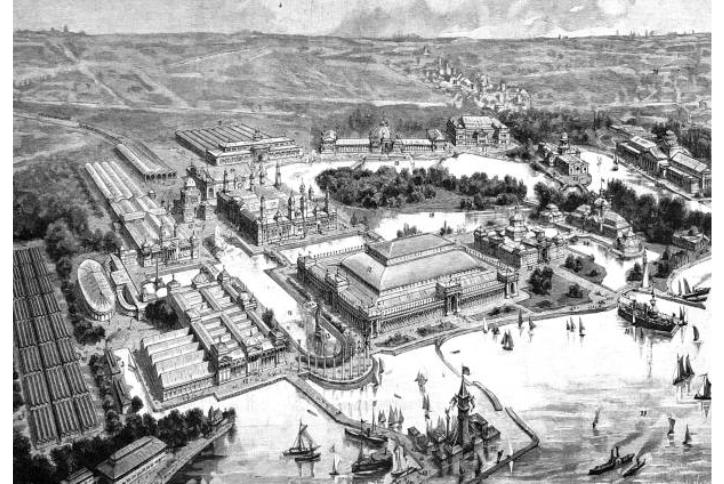 Overhead view of the Chicago's World Fair, in 1893.